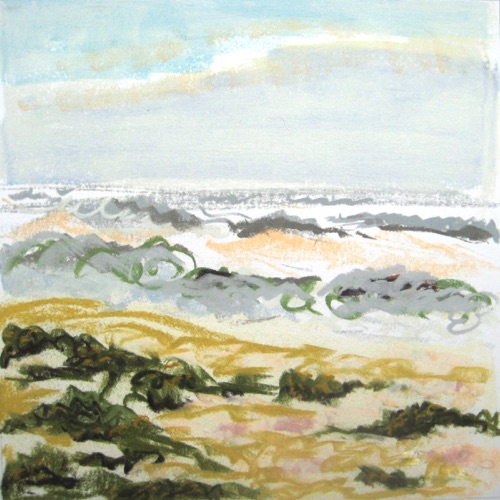 Windy Sea, July 29; 
Chalk Pastel, 1995;
10 x 10 in.